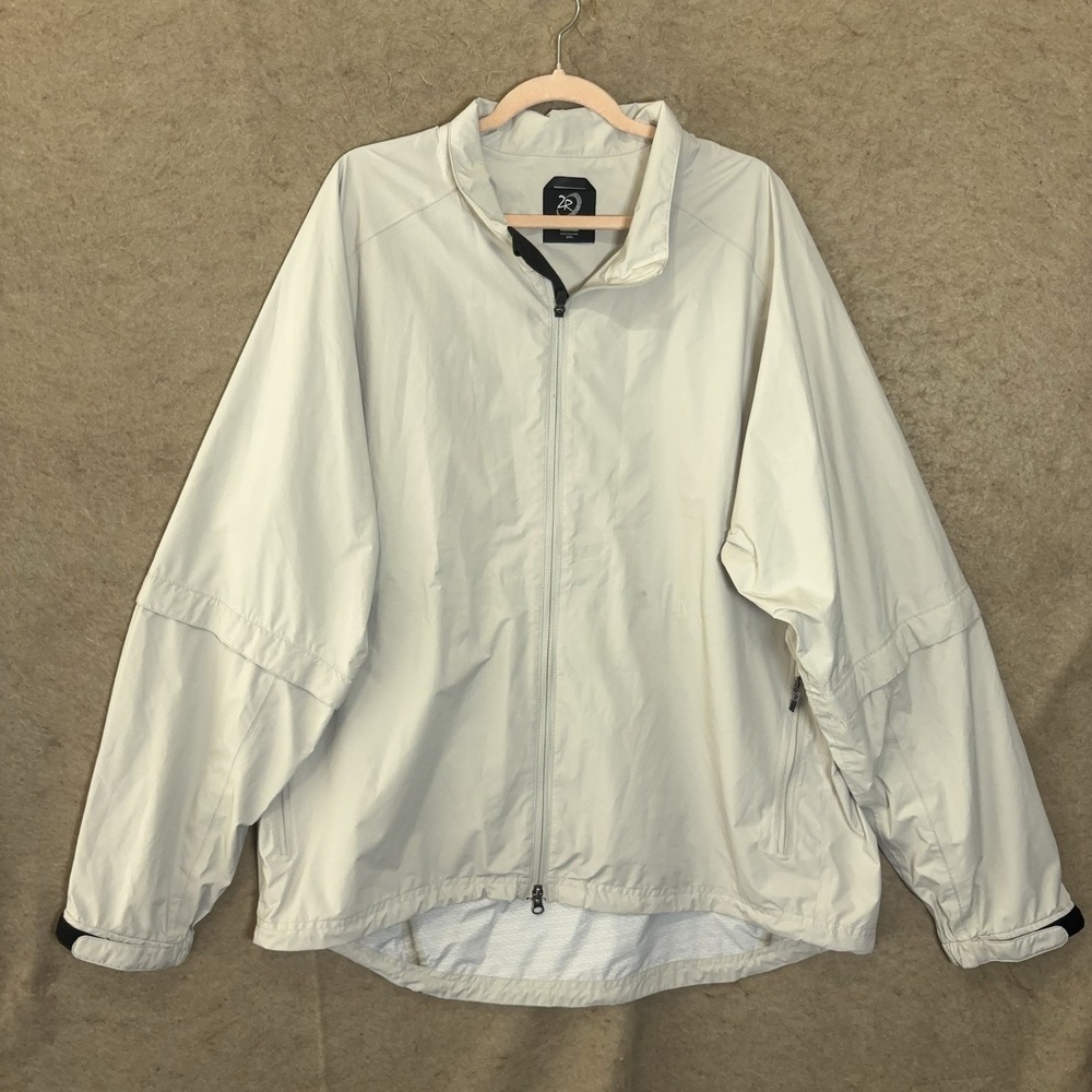 Zero Restriction Tour Series Convertible Golf Jacket Mens 2XL Cream Beige